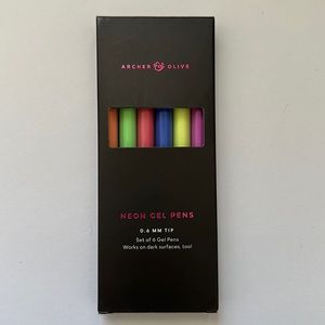 Archer and olive neon gel pens